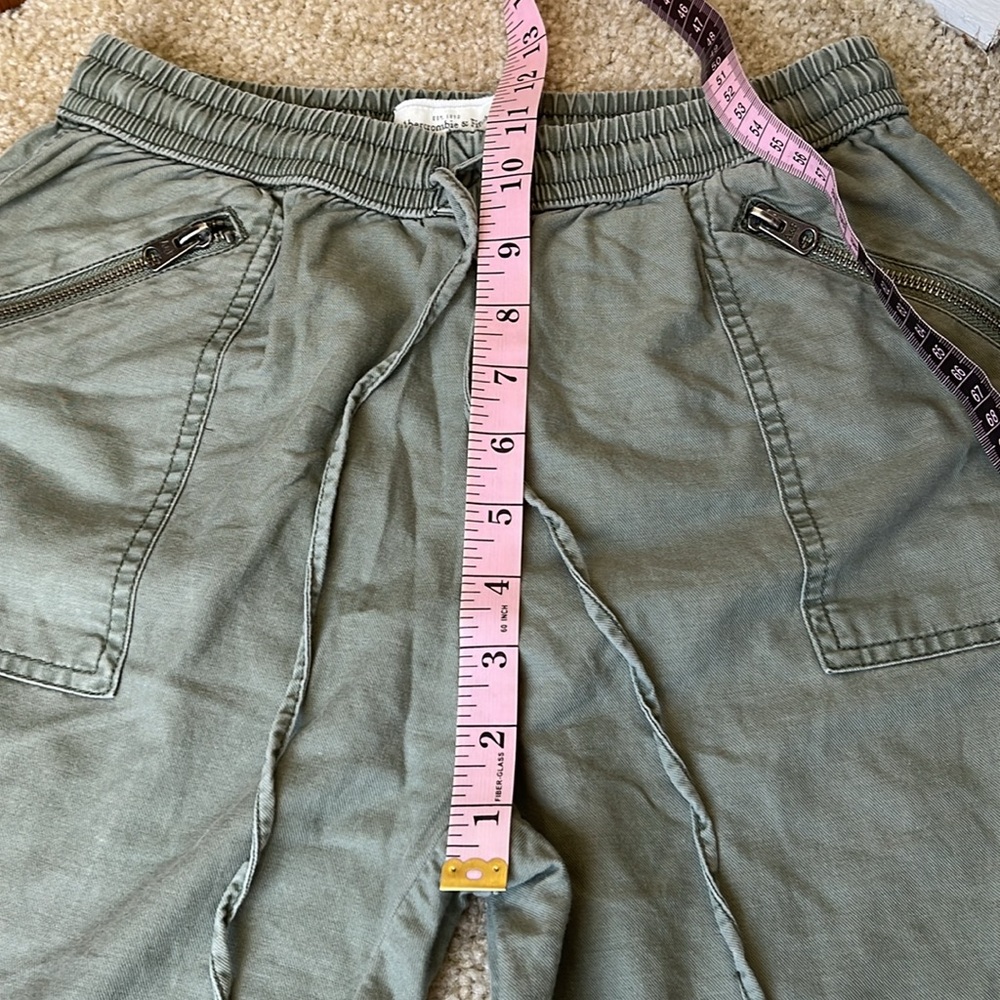 Abercrombie & Fitch Women's Moto Green Cotton Blend Utility Joggers, Size XS - Picture 13 of 15